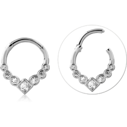 STERLING SILVER 925 RHODIUM COATED JEWELED MULTI PURPOSE CLICKER