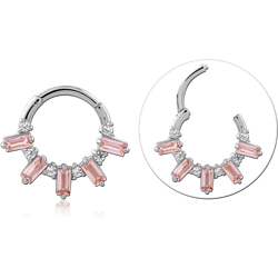 STERLING SILVER 925 RHODIUM COATED JEWELED MULTI PURPOSE CLICKER