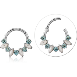 STERLING SILVER 925 RHODIUM COATED JEWELED MULTI PURPOSE CLICKER