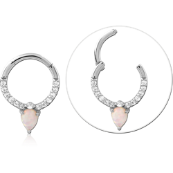 STERLING SILVER 925 RHODIUM COATED JEWELED MULTI PURPOSE CLICKER