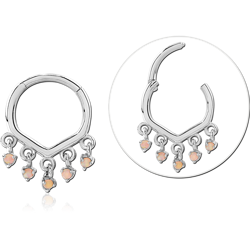 STERLING SILVER 925 RHODIUM COATED JEWELED MULTI PURPOSE CLICKER