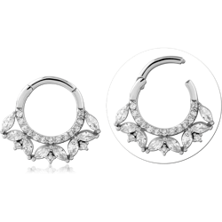 STERLING SILVER 925 RHODIUM COATED JEWELED MULTI PURPOSE CLICKER