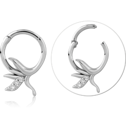 STERLING SILVER 925 RHODIUM COATED JEWELED MULTI PURPOSE CLICKER