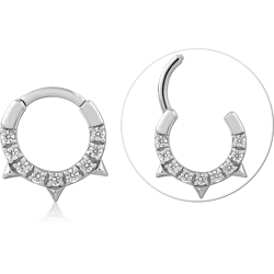 STERLING SILVER 925 RHODIUM COATED JEWELED MULTI PURPOSE CLICKER