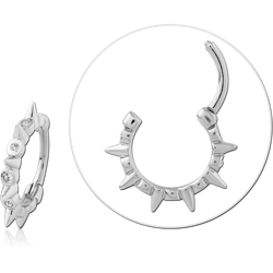 STERLING SILVER 925 RHODIUM COATED JEWELED MULTI PURPOSE CLICKER