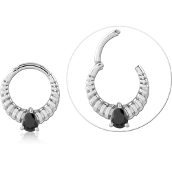 STERLING SILVER 925 RHODIUM COATED JEWELED MULTI PURPOSE CLICKER