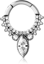 SURGICAL STEEL GRADE 316L JEWELED MULTI PURPOSE CLICKER