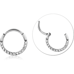 SURGICAL STEEL GRADE 316L CRYSTALINE JEWELED MULTI PURPOSE CLICKER