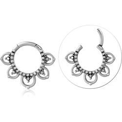 SURGICAL STEEL GRADE 316L HINGED SEGMENT RING