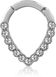 SURGICAL STEEL GRADE 316L JEWELED MULTI PURPOSE CLICKER