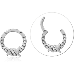 SURGICAL STEEL GRADE 316L JEWELED MULTI PURPOSE CLICKER