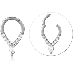 SURGICAL STEEL GRADE 316L JEWELED MULTI PURPOSE CLICKER