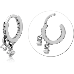 SURGICAL STEEL GRADE 316L JEWELED MULTI PURPOSE CLICKER