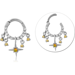 SURGICAL STEEL GRADE 316L JEWELED MULTI PURPOSE CLICKER