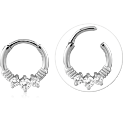 SURGICAL STEEL GRADE 316L JEWELED MULTI PURPOSE CLICKER SPECIAL NEW DESIGN