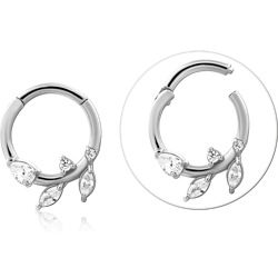 STERLING 925 SILVER JEWELED MULTI PURPOSE CLICKER