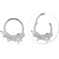 STERLING 925 SILVER JEWELED MULTI PURPOSE CLIC