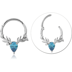 STERLING 925 SILVER JEWELED MULTI PURPOSE CLICKER