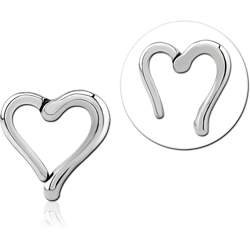 STERILE SURGICAL STEEL GRADE 316L HINGED CLICKER - HEART