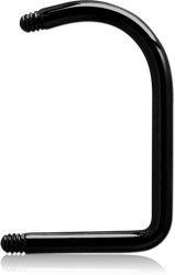 BLACK PVD COATED SURGICAL STEEL GRADE 316L LIP HOOP PIN