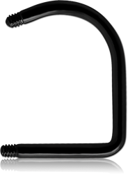 BLACK PVD COATED SURGICAL STEEL GRADE 316L MICRO LIP HOOP PIN