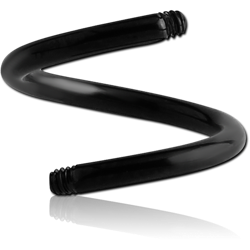 BLACK PVD COATED TITANIUM ALLOY BODY SPIRAL PIN
