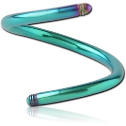 SURGICAL STEEL GRADE 316LANODISED MICRO BODY SPIRAL PIN