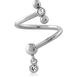 SURGICAL STEEL GRADE 316L MICRO BODY SPIRAL
