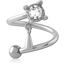 SURGICAL STEEL GRADE 316L MICRO BODY SPIRAL