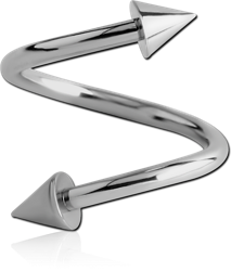 SURGICAL STEEL GRADE 316L MICRO BODY SPIRAL WITH CONES
