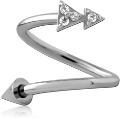 SURGICAL STEEL GRADE 316L MICRO BODY SPIRAL