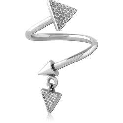 SURGICAL STEEL GRADE 316L MICRO BODY SPIRAL