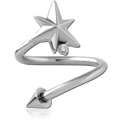 SURGICAL STEEL GRADE 316L MICRO BODY SPIRAL