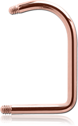 ROSE GOLD PVD COATED SURGICAL STEEL GRADE 316L LIP HOOP PIN