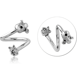 SURGICAL STEEL GRADE 316L BODY SPIRAL