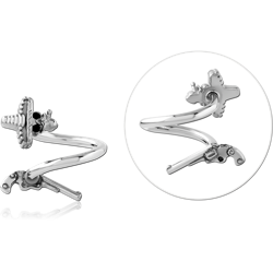 SURGICAL STEEL GRADE 316L BODY SPIRAL