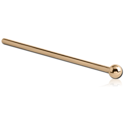 14 KARAT GOLD YELLOW STRAIGHT NOSE STUD