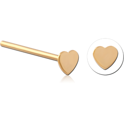 STERLING 925 SILVER GOLD PLATED 18K STRAIGHT NOSE STUD