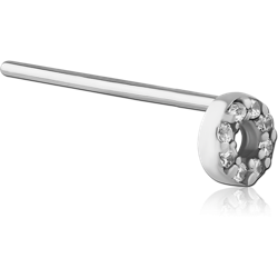 SURGICAL STEEL GRADE 316L STRAIGHT NOSE STUD