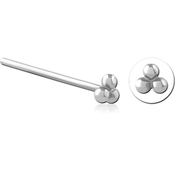 SURGICAL STEEL GRADE 316L STRAIGHT NOSE STUD