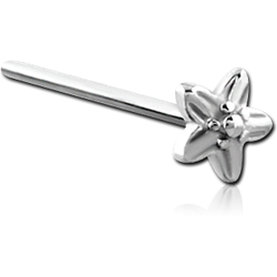 SURGICAL STEEL GRADE 316L STRAIGHT NOSE STUD-FLOWER