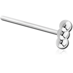 SURGICAL STEEL GRADE 316L STRAIGHT NOSE STUD