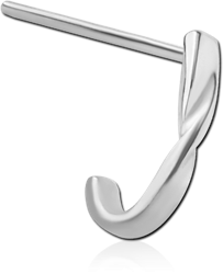 SURGICAL STEEL GRADE 316L STRAIGHT WRAP AROUND NOSE STUD