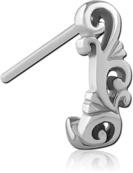 SURGICAL STEEL GRADE 316L STRAIGHT WRAP AROUND NOSE STUD