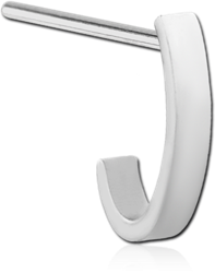 SURGICAL STEEL GRADE 316L STRAIGHT WRAP AROUND NOSE STUD