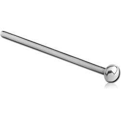 TITANIUM ALLOY STRAIGHT BALL NOSE STUD 19MM