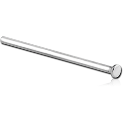 TITANIUM ALLOY STRAIGHT DISC NOSE STUD 15MM