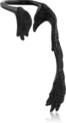 BLACK PVD COATED SURGICAL STEEL GRADE 316L EAR CUFF