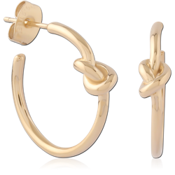 GOLD PVD 18K COATED SURGICAL STEEL GRADE 316L EAR STUDS PAIR