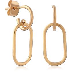 STERLING 925 SILVER GOLD PLATED 18K JEWELED EAR STUDS PAIR SPECIAL NEW DESIGN